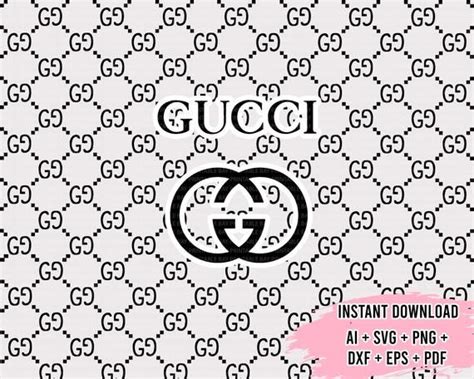 gucci patttern black and white|printable gucci logo pattern.